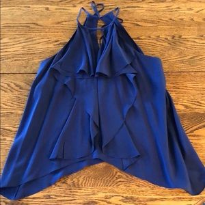BCBGMaxazria Blue Sleeveless Top